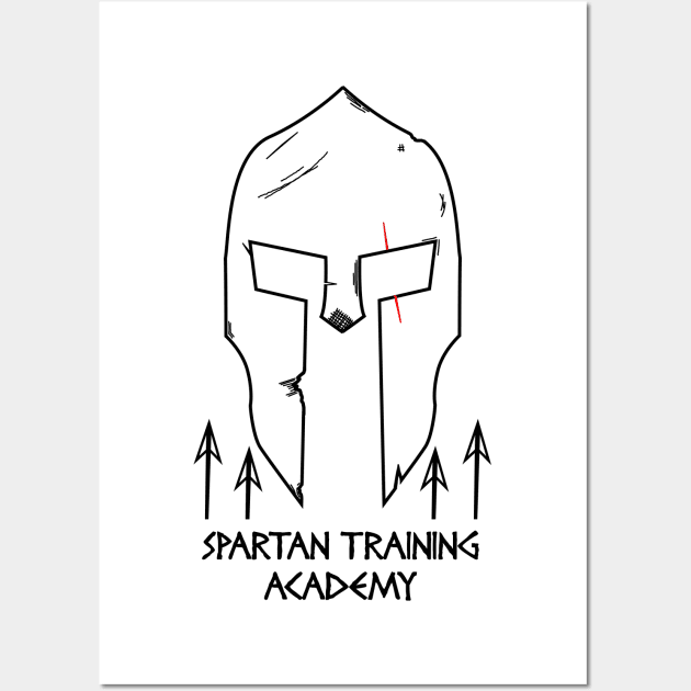 Spartan Workout Training Academy Wall Art by PixelParadigm